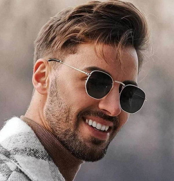 Black Hexagon Sunglasses - SunglassesMart