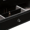 Organize Watches elegant style with this 12-Slot PU Leather Lockable Watch Storage Box - SunglassesMart