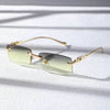 Rimless Rectangle Sunglasses - SunglassesMart