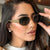Retro Metal Finish Fashion Glasses – Stylish Oval Frame - SunglassesMart