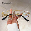 Rimless Cheetah Sunglasses - SunglassesMart