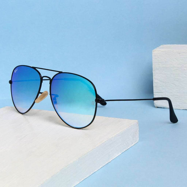 Black Ocean Blue Reflector - SunglassesMart