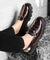 Premium Patent Vegan Buckle Slip-Ons for Men | British Casual Loafers Sneakers