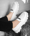 Premium Patent Vegan Buckle Slip-Ons for Men | British Casual Loafers Sneakers