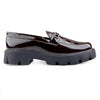 Premium Patent Vegan Buckle Slip-Ons for Men | British Casual Loafers Sneakers