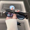 Oval Frame Fashion Glasses For Party Holiday Travel - SunglassesMart
