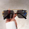 New Double Bridge Rimless UV400 Sunglasses - SunglassesMart