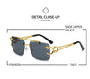 New Double Bridge Rimless UV400 Sunglasses - SunglassesMart