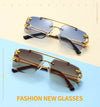 New Double Bridge Rimless UV400 Sunglasses - SunglassesMart