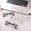 New Double Bridge Square Blue Light Blocking Glasses Women Men - SunglassesMart