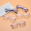 New Double Bridge Square Blue Light Blocking Glasses Women Men - SunglassesMart