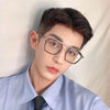 New Double Bridge Square Blue Light Blocking Glasses Women Men - SunglassesMart