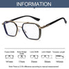 New Double Bridge Square Blue Light Blocking Glasses Women Men - SunglassesMart