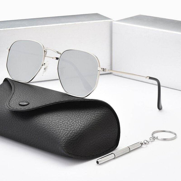 New Polygon Hexagonal Sunglasses For Men Women - JM - SunglassesMart