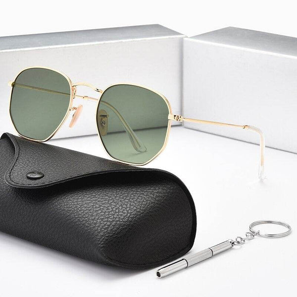 New Polygon Hexagonal Sunglasses For Men Women - JM - SunglassesMart