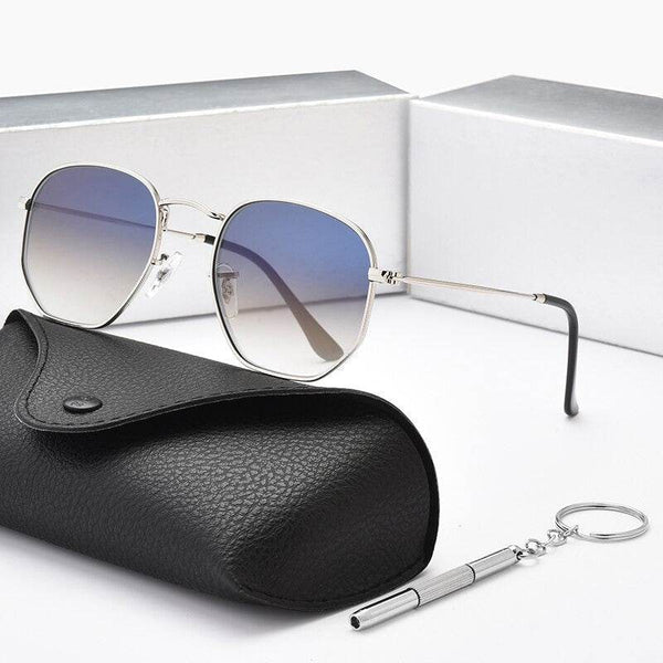 New Polygon Hexagonal Sunglasses For Men Women - JM - SunglassesMart