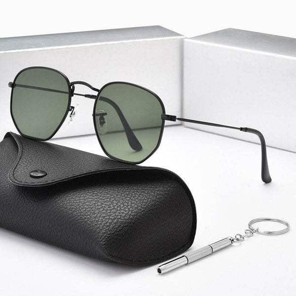 New Polygon Hexagonal Sunglasses For Men Women - JM - SunglassesMart