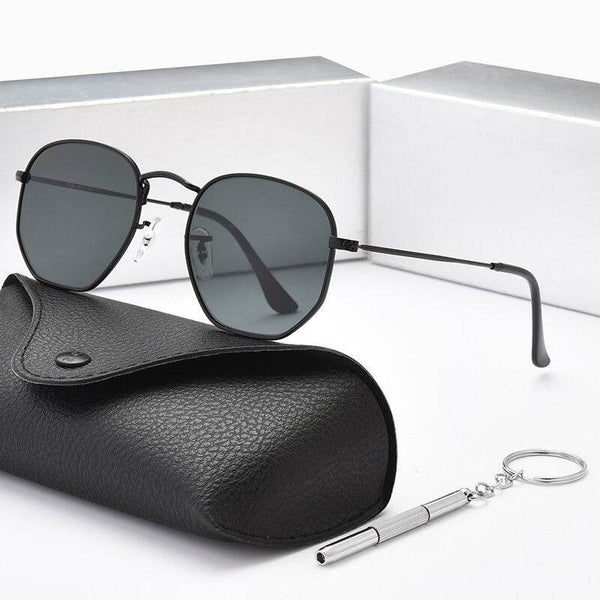 New Polygon Hexagonal Sunglasses For Men Women - JM - SunglassesMart