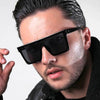 New Rivet Flat Top Oversized Sunglasses - SunglassesMart