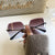 New Sunglasses Women Oversized Eyewear Rimless Sun Glasses- Sunglass Lover - SunglassesMart