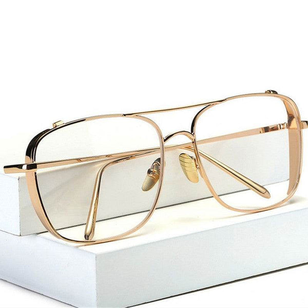 Optical Alloy Glasses Frame Women Men Oversized Transparent Eyeglasses Frames - Sunglass Lover - SunglassesMart