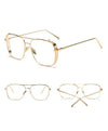 Optical Alloy Glasses Frame Women Men Oversized Transparent Eyeglasses Frames - Sunglass Lover - SunglassesMart