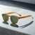 Punk Tea Green Retro Round Men Sunglasses - SunglassesMart
