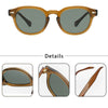Punk Tea Green Retro Round Men Sunglasses - SunglassesMart