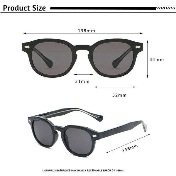 Punk Tea Green Retro Round Men Sunglasses - SunglassesMart