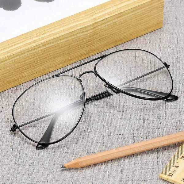 Reading Optical Pilot Aviation Metal Frame Eyeglasses - SunglassesMart