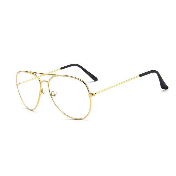 Reading Optical Pilot Aviation Metal Frame Eyeglasses - SunglassesMart