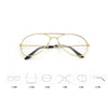 Reading Optical Pilot Aviation Metal Frame Eyeglasses - SunglassesMart