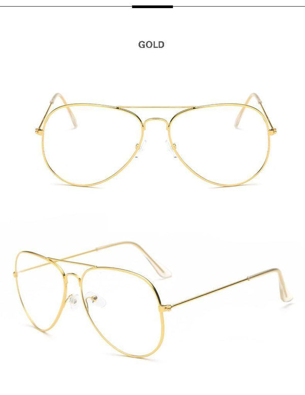 Reading Optical Pilot Aviation Metal Frame Eyeglasses - SunglassesMart
