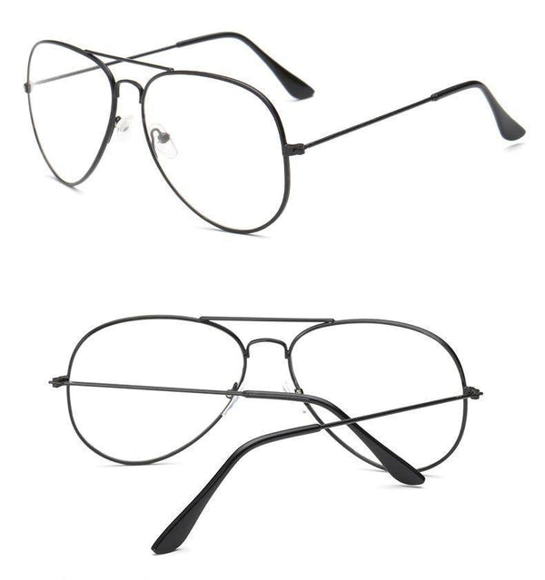 Reading Optical Pilot Aviation Metal Frame Eyeglasses - SunglassesMart