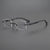 Rectangular Rimless Frames Men Anti Blue Light eyeglasses - SunglassesMart