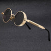 Retro Round Steampunk Sunglasses - SunglassesMart