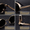 Retro Round Steampunk Sunglasses - SunglassesMart
