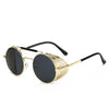 Retro Vintage Metal Round Punk Sunglasses - SunglassesMart