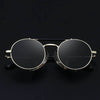 Retro Vintage Metal Round Punk Sunglasses - SunglassesMart