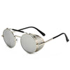 Retro Vintage Metal Round Punk Sunglasses - SunglassesMart