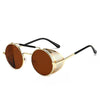 Retro Vintage Metal Round Punk Sunglasses - SunglassesMart