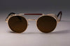 Retro Vintage Metal Round Punk Sunglasses - SunglassesMart