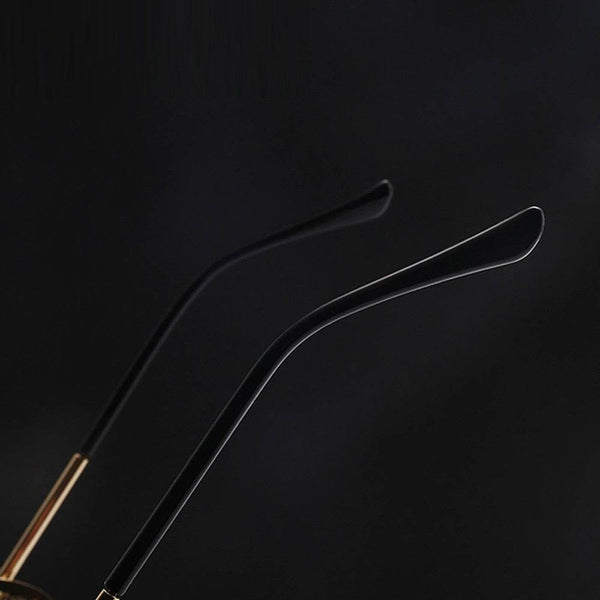 Retro Vintage Metal Round Punk Sunglasses - SunglassesMart