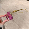 Rimless Cheetah Sunglasses - SunglassesMart