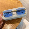 Rimless Cheetah Sunglasses - SunglassesMart