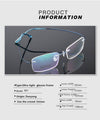 Rimless Titanium Glasses Frames Men Flexible Optical Frame - SunglassesMart