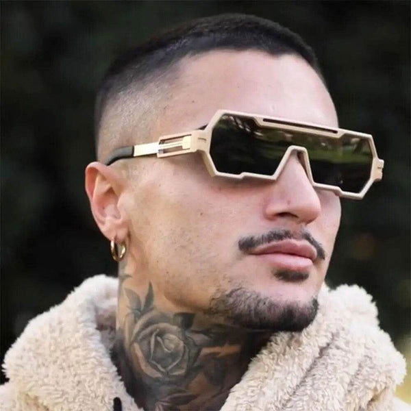 Square Vintage Punk Fashion Glasses Retro - SunglassesMart