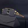 Steampunk Retro Rimless Sunglasses - SunglassesMart