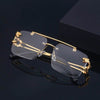 Steampunk Retro Rimless Sunglasses - SunglassesMart