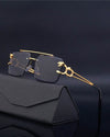 Steampunk Retro Rimless Sunglasses - SunglassesMart